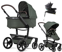 Детская коляска 4 в 1 Joolz Day 5 и автокресло Baby-Safe Core Midnight Grey и база Baby-Safe Core Forest Green