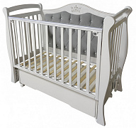 Детская кроватка Антел Эмили 3 (маятник универсальный,колесо) лунная ночь