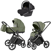 Коляска Carrello Vector 2025 CRL-6551 Nova DK791 Grey Line 3 в 1 Field Green