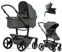 Детская коляска 4 в 1 Joolz Day 5 и автокресло Baby-Safe Core Frost Grey и база Baby-Safe Core без адаптеров Forest Green