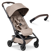Детская прогулочная коляска Joolz Aer 2 с бампером Sandy Taupe/Mid Brown Carbon
