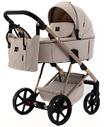 Детская коляска Adamex Delta Natura 2 в 1 DN-3-VANILLA (ВАНИЛЬ)