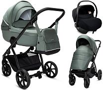 Детская коляска Noordi Fjordi V2 3 в 1 с автокреслом Terra Black 1462842 Fern