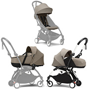 Коляска Stokke YOYO3 Newborn Shell - Newborn Pack рама белая White 2 в 1 Taupe