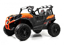 Детский электромобиль RiverToys K777KK LUX 4WD ORANGE/оранжевый