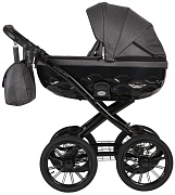 Детская коляска Adamex Chantal Retro 3 в 1 TK66A (Т.СЕРАЯ)