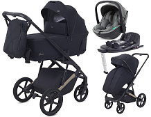 Детская коляска Rant Garda 4 в 1 с автокреслом Miro Olive и базой Black