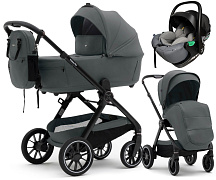 Коляска Agex Prima Pro 3 в 1 с автокреслом i-Safe Grey APP633 Grey (Серый)