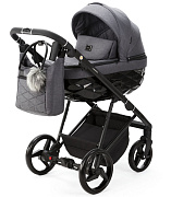 Детская коляска Adamex Quantum 2 в 1 Q-TK66 (Т.СЕРЫЙ)