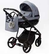 Детская коляска Adamex Quantum 2 в 1 Q-TK19 (Т.СЕРЫЙ)