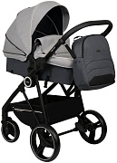 Детская коляска трансформер Indigo Shuttle светло серый-темно серый