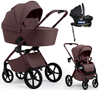 Коляска 4 в 1 Sweet Baby SBL Elegante Pro + автокресло Elegante Plus с базой i-Size ISOFIX DK780 Mokka