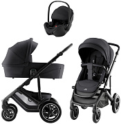 Коляска 3 в 1 Britax Roemer Smile 5Z Style и автокресло Baby-Safe PRO LUX Onyx Black Carbon Black