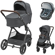 Коляска детская Maxi-Cosi Oxford Plus 3 в 1 с автокреслом Coral 360 Essential Grey 1978204110 PlusTwillic Graphite/Графит