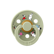 Пустышка латексная Bibs x Moomin Colour - Friends, 0+ мес 10031250 Sage
