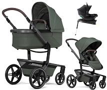 Детская коляска 4 в 1 Joolz Day 5 и автокресло Baby-Safe Core Space Black и база Baby-Safe Core без адаптеров Forest Green