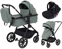 Детская коляска Rant Moss 3 в 1 с автокреслом Rant Cruise Black Green
