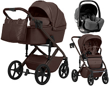 Коляска 3 в 1 Sweet Baby SBL Dolce L и автокресло Premier Grey Dark Chocolate