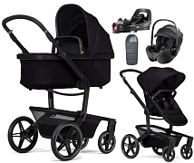 Детская коляска 4 в 1 Joolz Day 5 и автокресло Britax Roemer Baby-Safe Pro Classic Deep Black + конверт в подарок и база Vario Base 5Z Space black