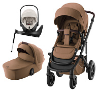 Коляска 3 в 1 Britax Roemer Smile 5Z LUX и автокресло Baby-Safe PRO LUX Soft Taupe + Vario Base 5Z Warm Caramel