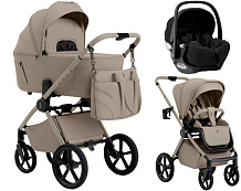 Коляска 3 в 1 Sweet Baby SBL Elegante Therma Colore 2.0 и автокресло Premier Black Champagne Beige