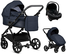 Детская коляска Tutis Leo Plus 3 в 1 с автокреслом Elo Lux EduSky Black 1222288 Deep blue