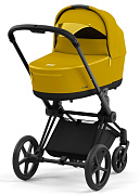 Коляска для новорожденных Cybex Priam IV Matt Black Mustard Yellow