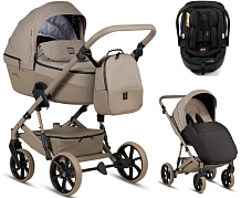 Детская коляска Tutis Viva 6 Plus Essential 3 в 1 с автокреслом Beno Black 1612068 Warm Grey