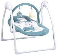 Детские электрокачели Indigo Star Light синий