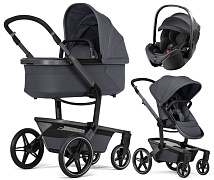 Детская коляска 3 в 1 Joolz Day 5 и автокресло Britax Roemer Baby-Safe Pro Classic Deep Black Stone Grey