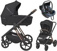 Детская коляска 3 в 1 Espiro Miloo 2.0 и автокресло Pi Gray blue 310 diamond black