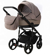 Детская коляска Adamex Lanti 2 в 1 LN-PS110 TIP (Т.БЕЖ + Т.БЕЖ. КОЖА)
