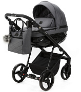 Детская коляска Adamex Quantum 3 в 1 Q-TK57 TIP (Т.СЕРЫЙ)