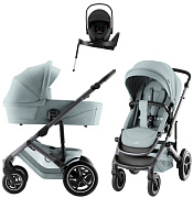 Коляска 4 в 1 Britax Roemer Smile 5Z Style и автокресло Baby-Safe PRO LUX Onyx Black + Vario Base 5Z Harbor Blue