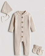 Комплект Mimibaby 3в1 лапша (хлопок) бежевый 56