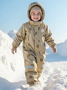 Комбинезон Amarobaby Adventure зимний бежевый/цветы 86