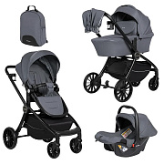 Детская коляска Farfello Baby Shell 3 в 1 2025 серый