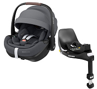 Автокресло Maxi-Cosi Pebble 360 Pro 0-13 кг с базой Family Fix 360 8052204110 Twillic Graphite/графит (2024)