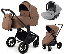 Детская коляска Rant Flex 3 в 1 RA076 с автокреслом Cruise Grey Brownie
