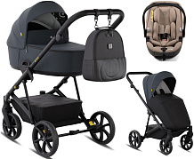 Детская коляска Tutis Enzo 3 в 1 с автокреслом Beno Beige 1702546 Антрацит/ Antracite