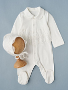 Комбинезон и чепчик Little Star Бантики 101410 (ЧЗ-мз) крем 56