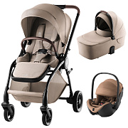 Коляска 3 в 1 Britax Roemer RIO Style и автокресло Baby-Safe PRO LUX Warm Caramel Teak