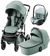 Коляска 3 в 1 Britax Roemer Smile 5Z и автокресло Baby-Safe PRO Style Harbor Blue Jade Green