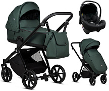 Детская коляска Tutis Mio 3 Plus Essential 3 в 1 с автокреслом Elo Lux EduSky Black 1502240 Pacific green