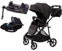 Прогулочная коляска Peppy Amici с автокреслом Verona Black и базой Black рама Black