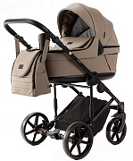 Детская коляска Adamex Locco Light Deluxe 2 в 1 LL-SA09 (Т.БЕЖЕВАЯ КОЖА)