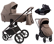 Детская коляска Peppy Monaco Thermo 3 в 1 с автокреслом Verona Black Mocco
