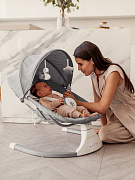 Детские электрокачели AmaroBaby Lucky Swing серый