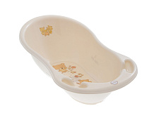 Детская ванна Tega Baby Teddy (Мишка) со сливом 86 см MS-004 ODPLYW-119  бежевый