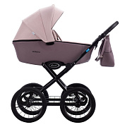 Детская коляска AroTeam Moreno SL 3 в 1 с автокреслом Avionaut Cosmo 04 св.розовый+т.пудра кожа